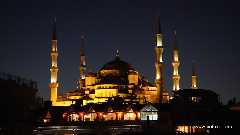 Blaue Moschee Nacht