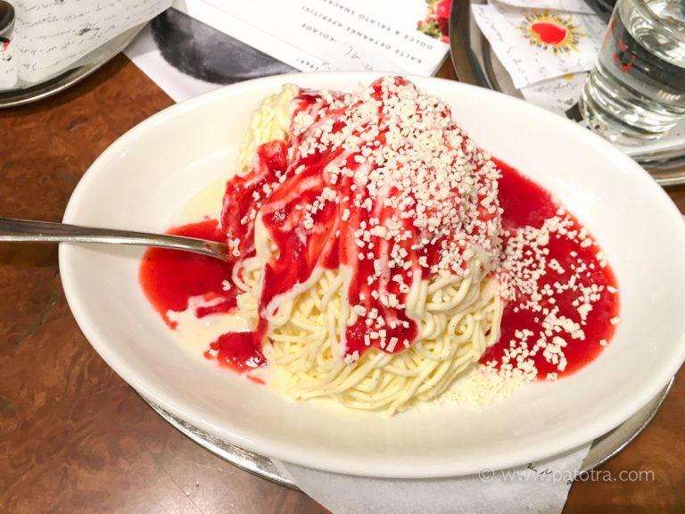 Unterwegs aufgeschnappt: Das Spaghetti Eis