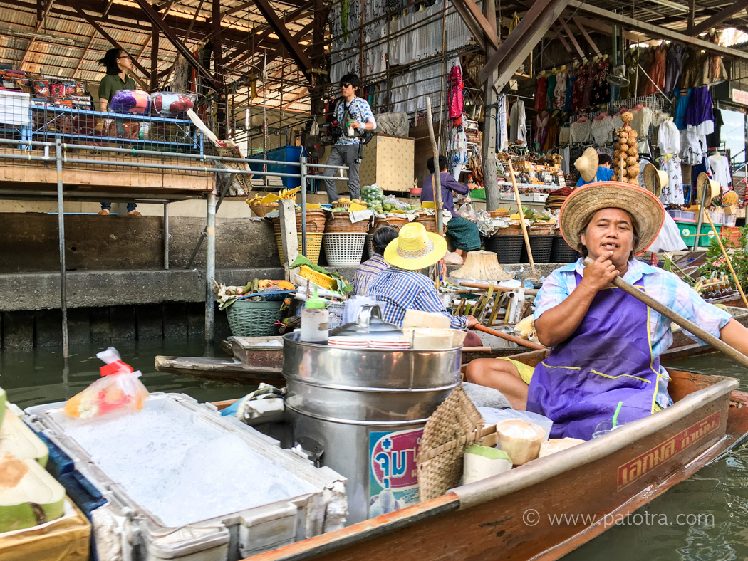 Schwimmender Markt Bangkok