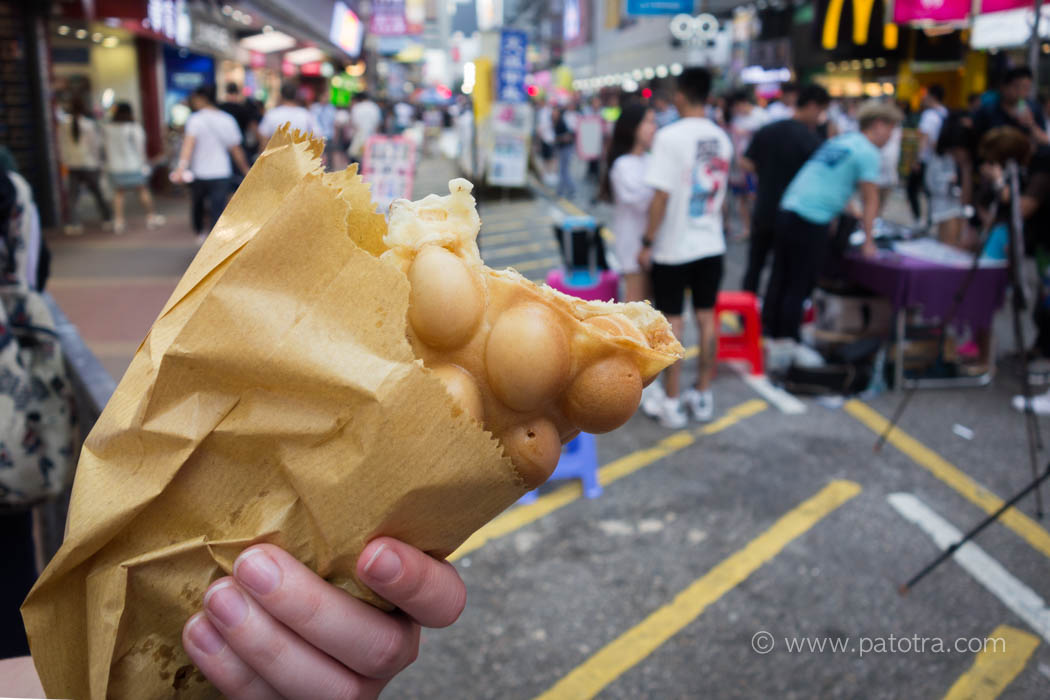 Essen in Hongkong Bubblewaffeln