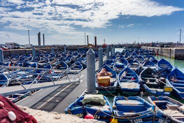 Boote im Hafen von Essaouria