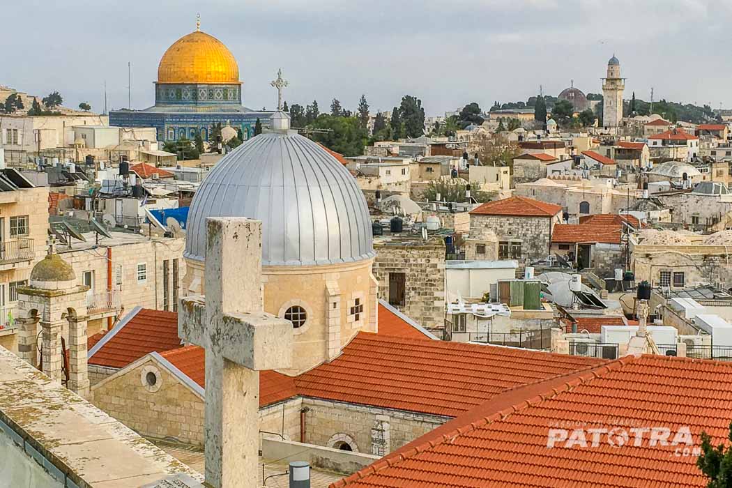 Blick vom Dach des österreichischen Hospizes Jerusalem