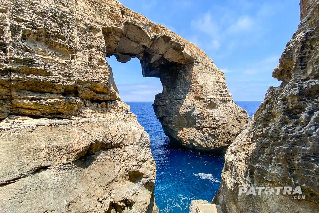 Felsformationen an der Küste von Gozo
