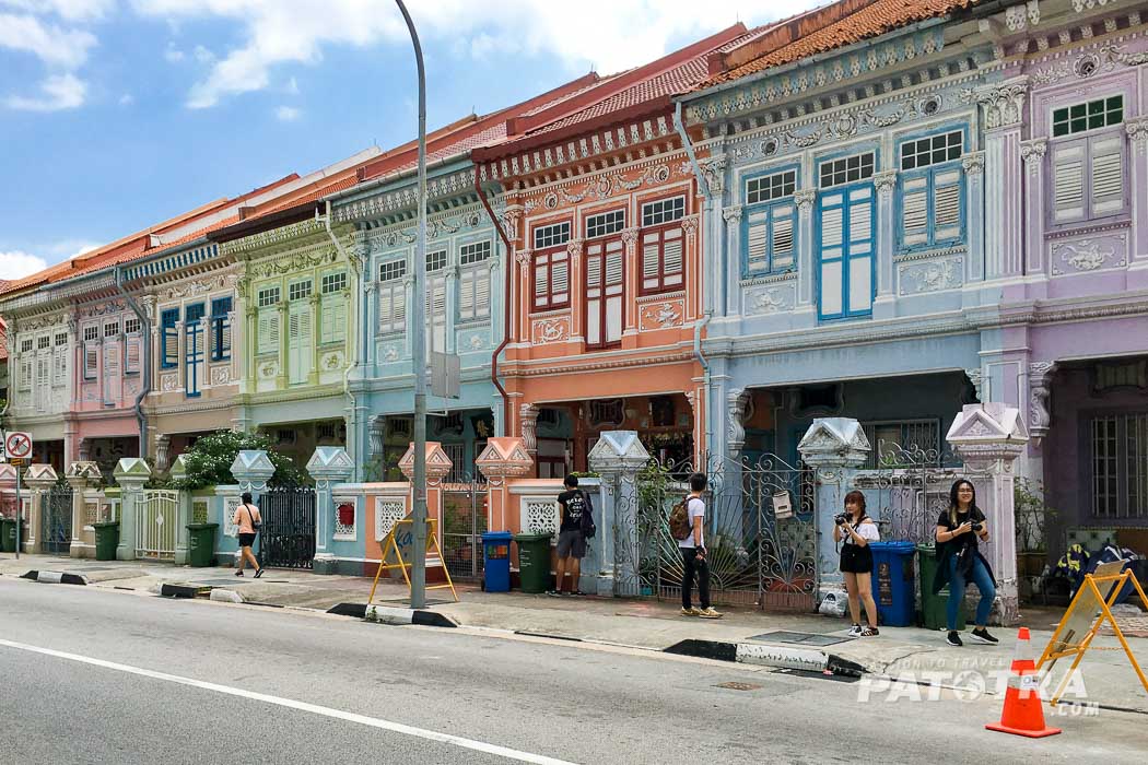 Die bunten Häuser von Joo Chiat in Singapur